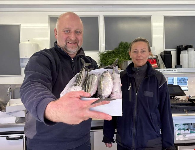 F�rsta makrillen s�ld � ena l�dan till Kullavik 