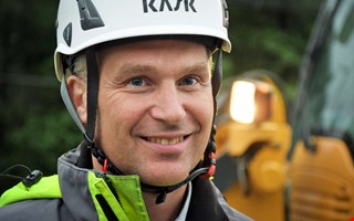 Trafiken p� E6 p�verkas � asfalt l�ggs med ny teknik