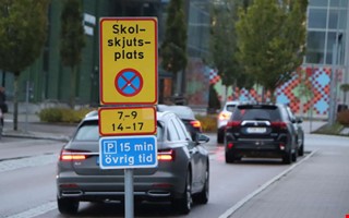 St�kig trafik � nu blir det enkelriktat vid skolan
