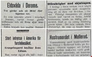 100 �r sedan: Skottolycka och brand i Derome
