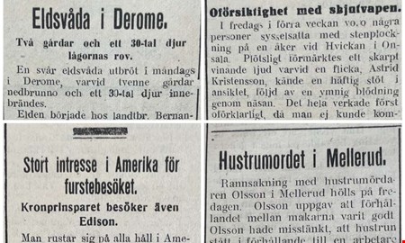 100 �r sedan: Skottolycka och brand i Derome