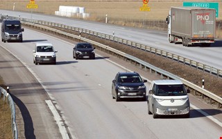 Skottk�rra p� E6 � ett k�rf�lt blockerades 