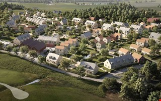 Ny stadsdel med 200 bost�der planeras vid golfbana