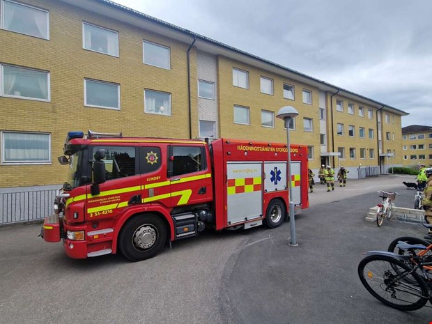 Larm om brand i l�genhet � var torrkokning 