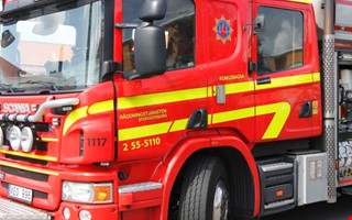 Larm om skogsbrand � r�ddningstj�nsten p� v�g