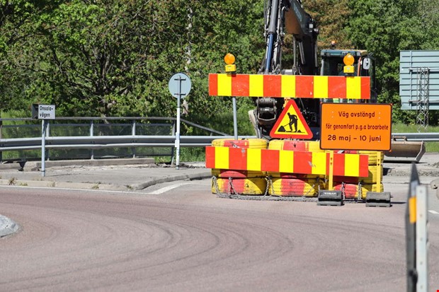 Del av Onsalavägen stängs av helt i två veckor