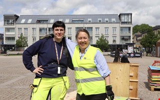 Nu byggs sommartorget upp – så blir det