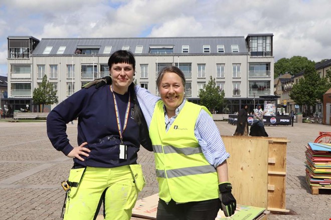 Nu byggs sommartorget upp – så blir det