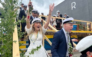 Glädjescener vid utspringet – se bilderna