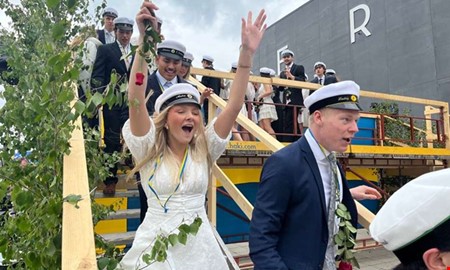 Glädjescener vid utspringet – se bilderna