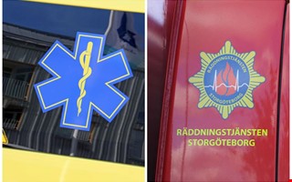 Bil körde in i träd – förare till sjukhus