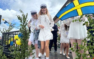 Studentglädje – se bilderna från utspringet