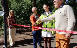 Bandet är klippt – nu är nya motionsslingan invigd