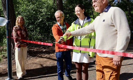 Bandet är klippt – nu är nya motionsslingan invigd