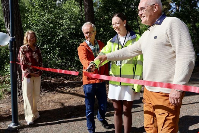 Bandet är klippt – nu är nya motionsslingan invigd