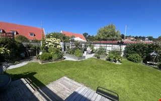 Paret visar upp grön oas på liten yta