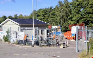 Återvinningscentralen håller stängt