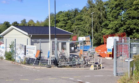 Återvinningscentralen håller stängt