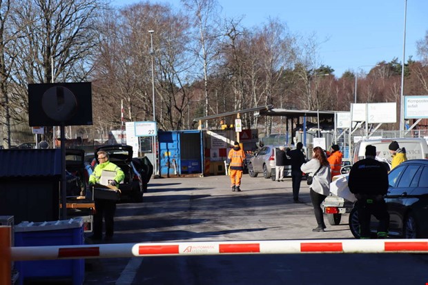 Återvinningen stängdes – nu har den öppnat igen Återvinningen stängdes – nu har den öppnat igen
