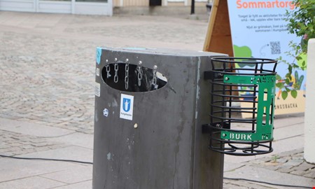 Smarta papperskorgar ska införas i Kungsbacka