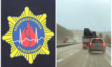 Dubbla trafikolyckor på E6