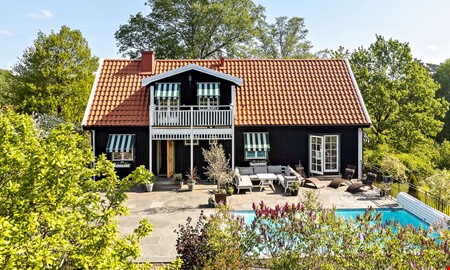 Pool och kvällssol – 30-talsvilla lockade många