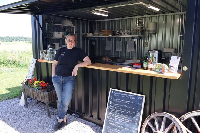 Gården gör somrig satsning på nytt trädgårdscafé 