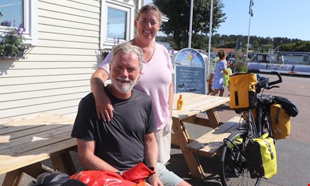 Gott om utländska besökare på campingen i Åsa