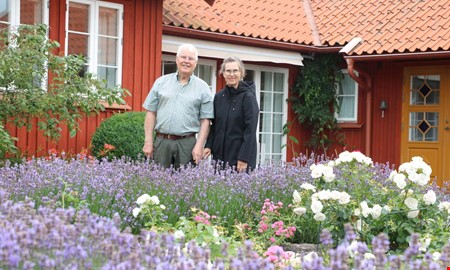 Två olika trädgårdar öppnade för besökare