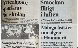 30 år sedan: Sparkrav i skolan och debatt om älg