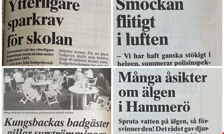 30 år sedan: Sparkrav i skolan och debatt om älg