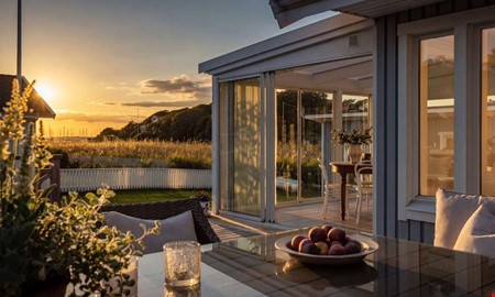 Villa med havsutsikt och stor terrass väckte intresse