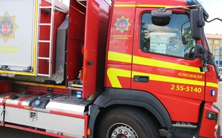 Larm om brand i terräng