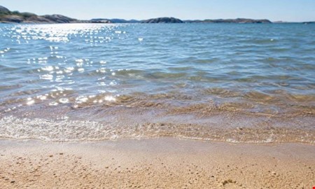 Så varmt är det i vattnet – se temperaturen vid din badplats