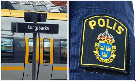 Ofredades sexuellt på tåg – polis fick gripa in i Kungsbacka