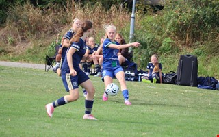 Fotbollsturneringen för tjejer avgjordes i Kungsbacka