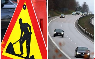 Broarbete stänger av E6 – trafiken leds om