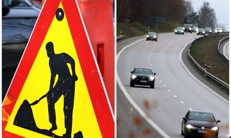 Broarbete stänger av E6 – trafiken leds om