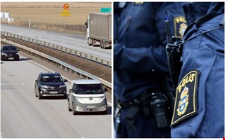 Vinglig färd på E6 – man misstänks för flera brott