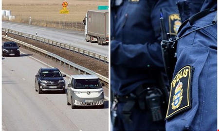 Vinglig färd på E6 – man misstänks för flera brott