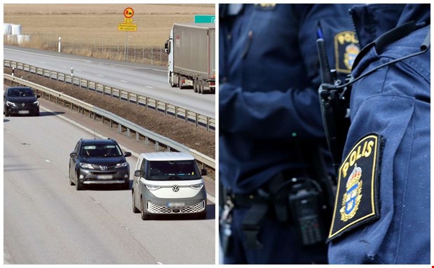 Vinglig färd på E6 – man misstänks för flera brott Vinglig färd på E6 – man misstänks för flera brott