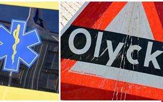 Trafikolycka – tonåring förd till sjukhus i ambulans