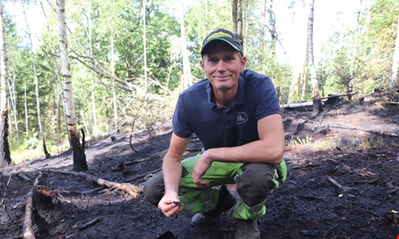Skogsägaren hyllar insatsen vid branden: ”Kunde gått illa”
