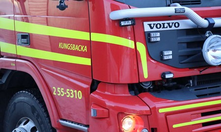 Larm om brand i byggnad