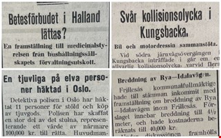Historiska glimtar: Allvarlig kollision mellan bil och dressin