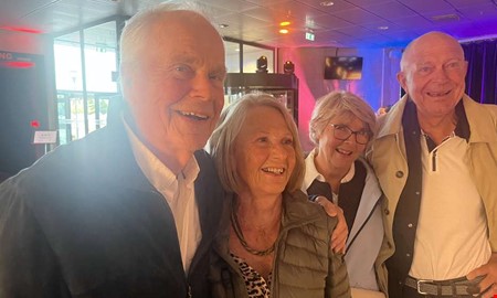 Jubileumskvällen inleddes med mingel