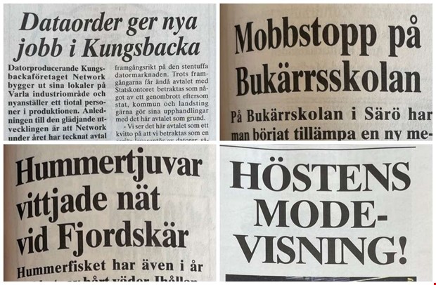 Historiska glimtar: Hummertjuvar, tågkritik och höstmode