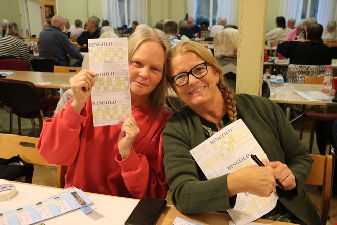 Bingon ett populärt måndagsnöje 