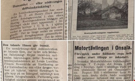 100 år sedan: Film med ljud och femdagarsvecka