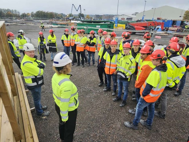 Här växer nya arenan fram – eleverna får följa bygget
